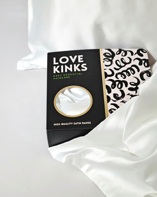 Pearl white king size satin pillowcase set