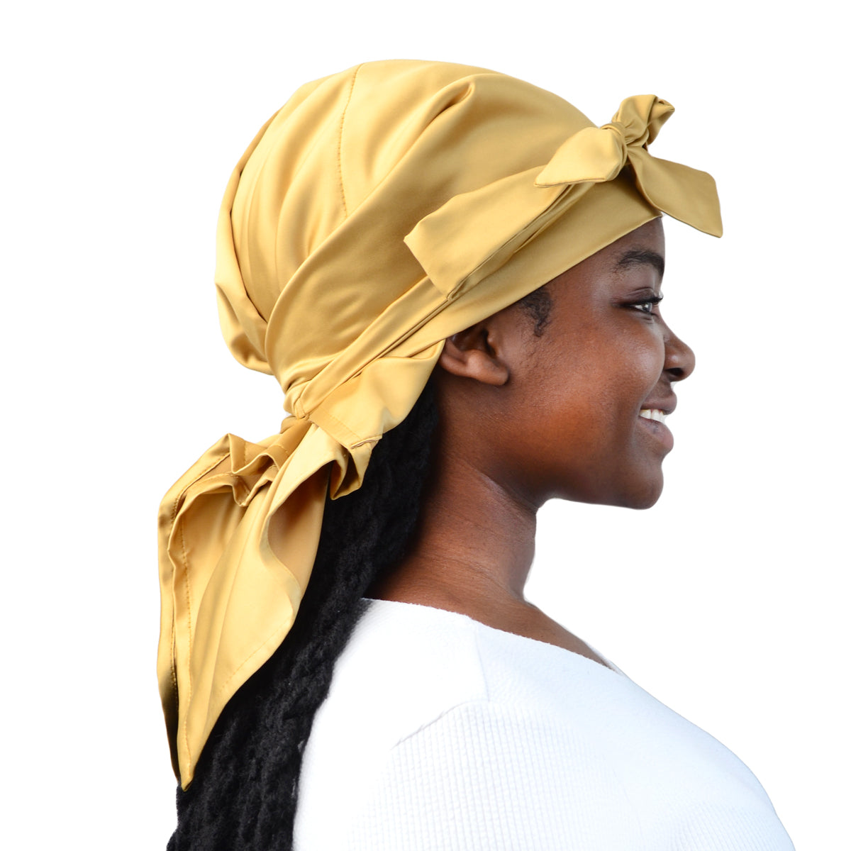 Gold adult satin doek